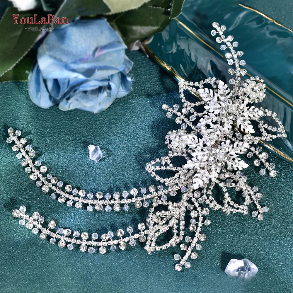 Tiara Lateral de Cristais para Noiva