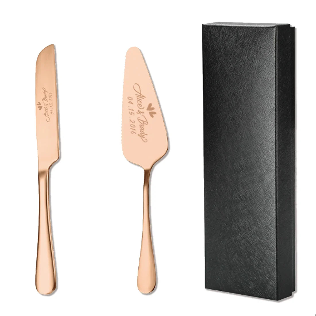 Conjunto Personalizado de Faca e Espátula para Bolo