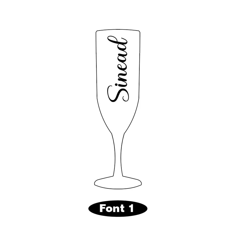 Taças de Champanhe Brancas Personalizadas para Casamento