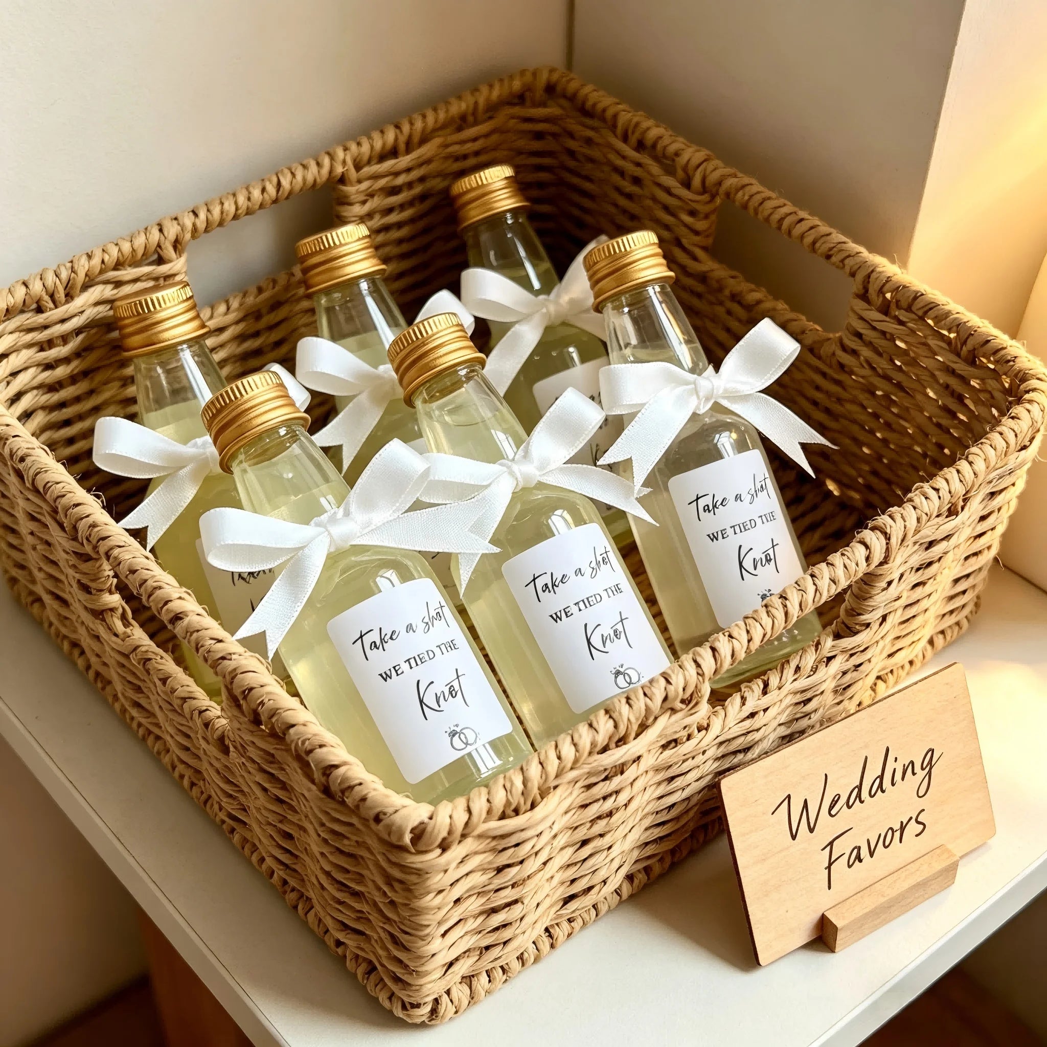 Mini Garrafas de Plástico para Lembranças de Casamento — Kit com 50 Unidades
