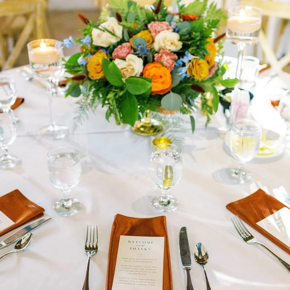 Menus de Casamento Personalizados 4 × 8" – Pack de 50