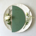 Menus de Casamento Personalizados em Meio Círculo