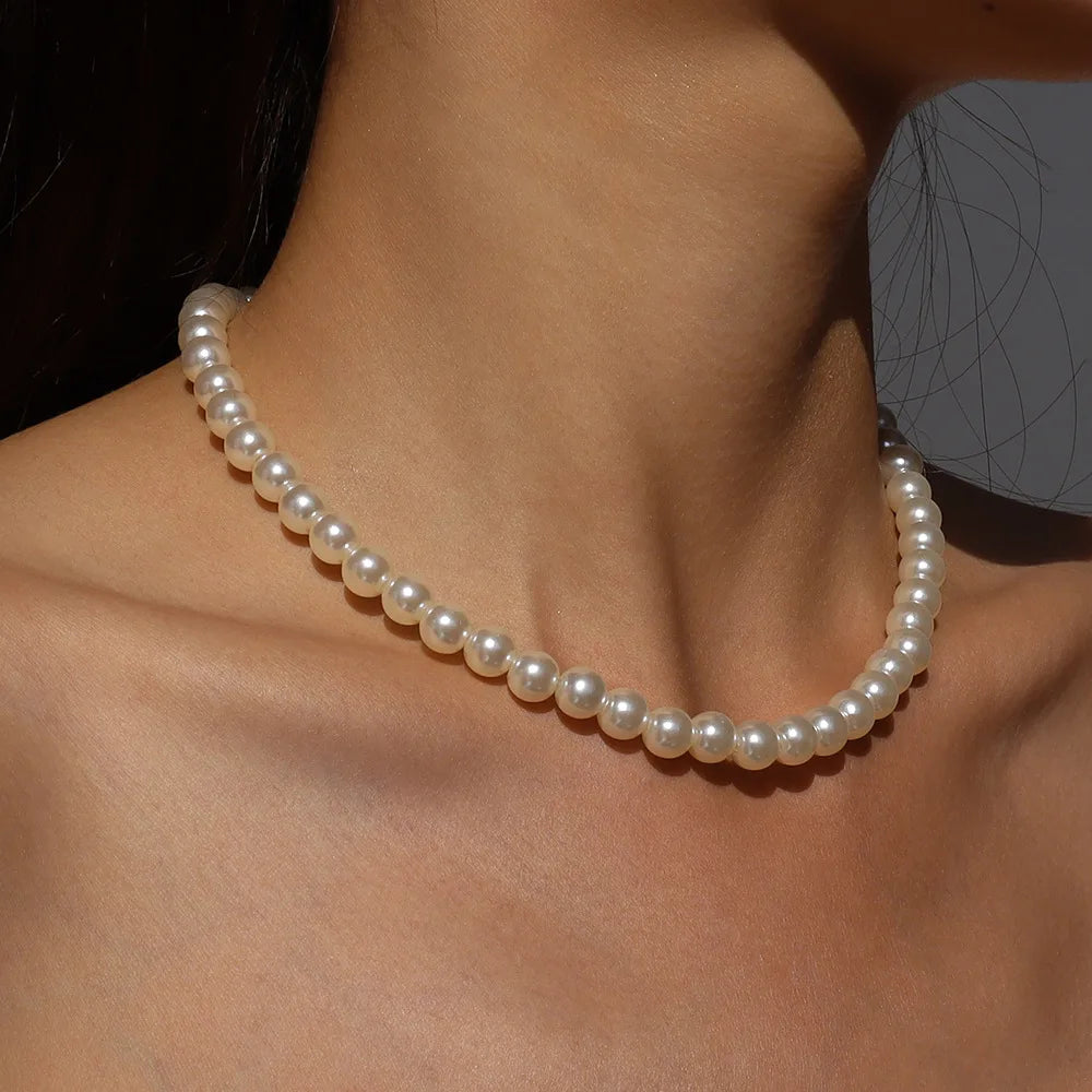 Colar Choker de Pérolas Elegante – Luxo Clássico para Noivas e Festas