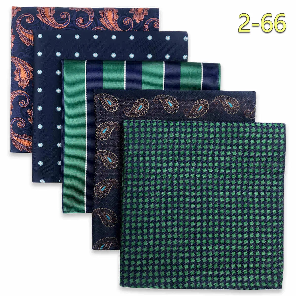 Conjunto de 5 Lenços de Bolso para Homem