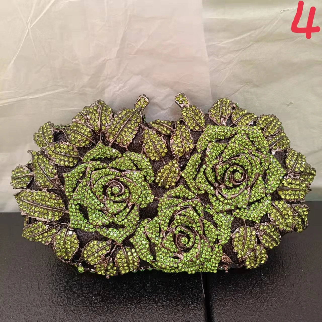 Clutch Luxo Rosa em Cristais