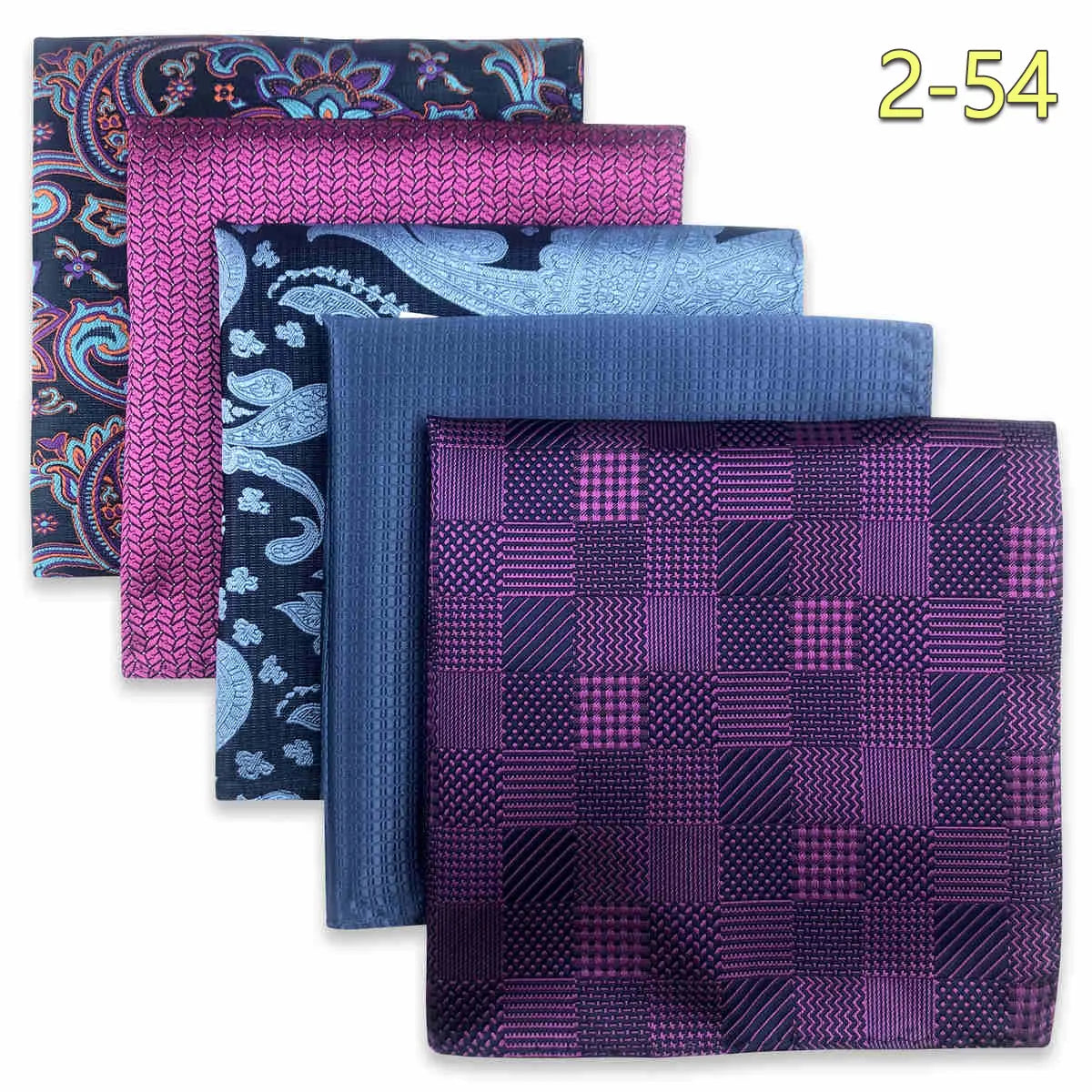Conjunto de 5 Lenços de Bolso para Homem
