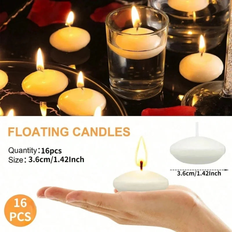 Velas Flutuantes Decorativas — Kit com 8 Unidades