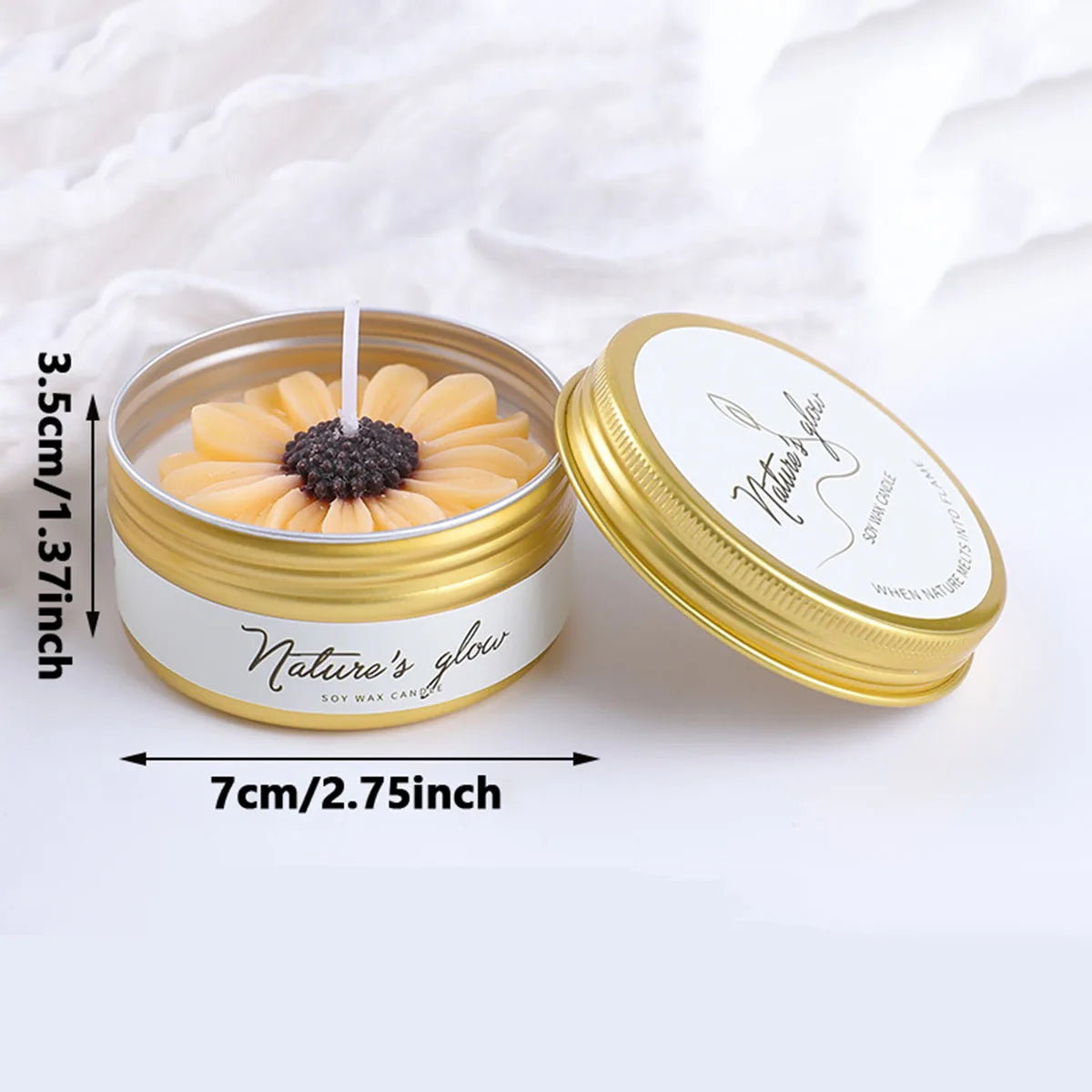 Mini Vela Margarida – Lembrança Elegante de Casamento Nupcya