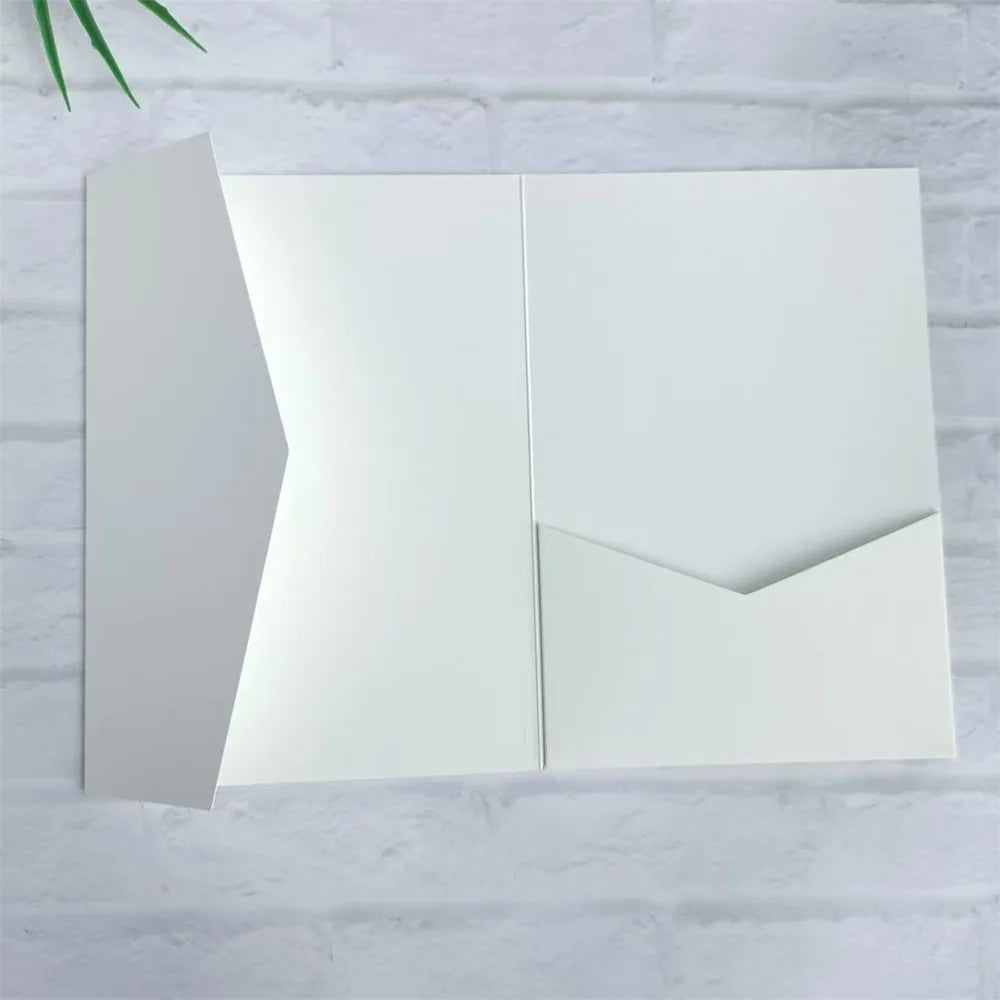 Envelopes Pocket Fold Azul-Marinho Premium