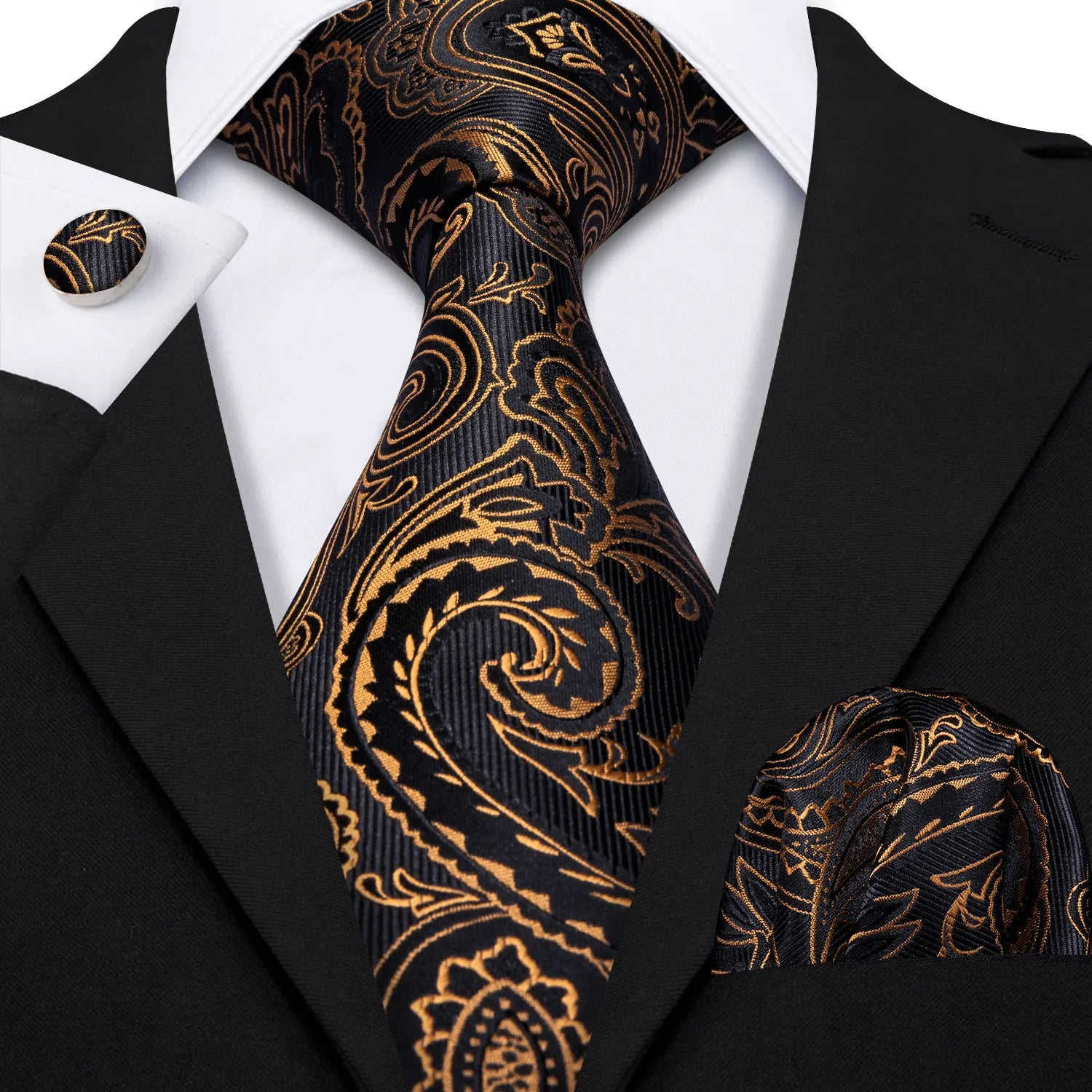Conjunto de Gravata Jacquard Premium