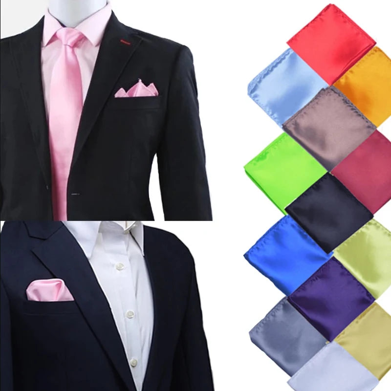 Lenço de Bolso em Cetim para Homem