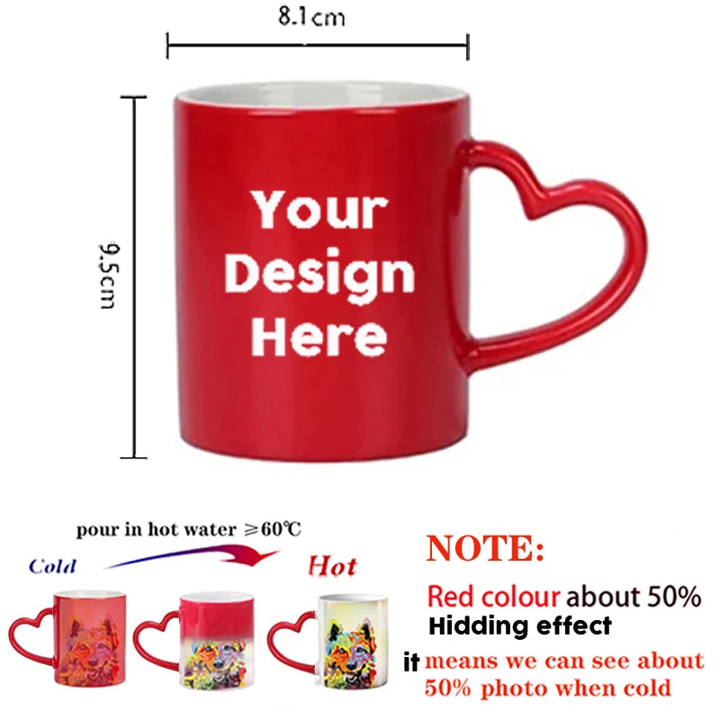 Caneca Mágica Personalizada que Muda de Cor