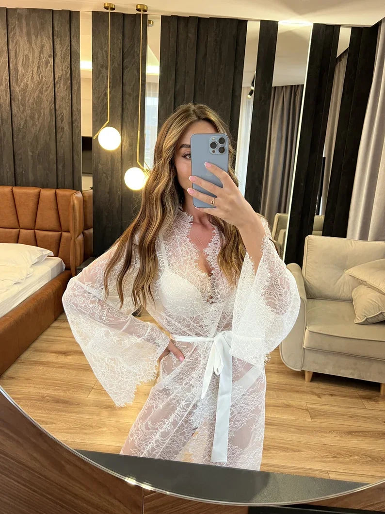 Robe Maxi Lace LINSESS — A Noiva mais Elegante do Mundo