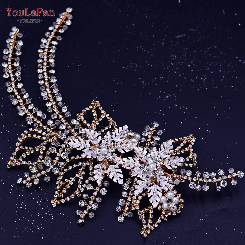 Tiara Lateral de Cristais para Noiva