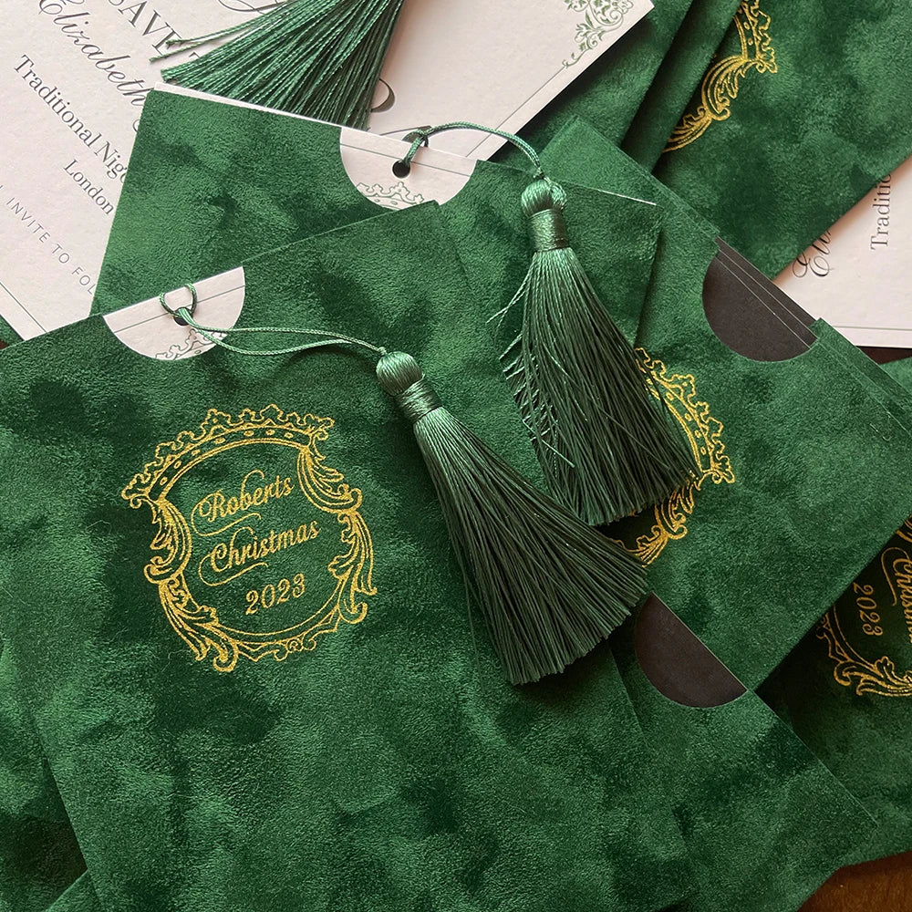 Convites Personalizados em Veludo Premium – Envelope Clássico de Luxo