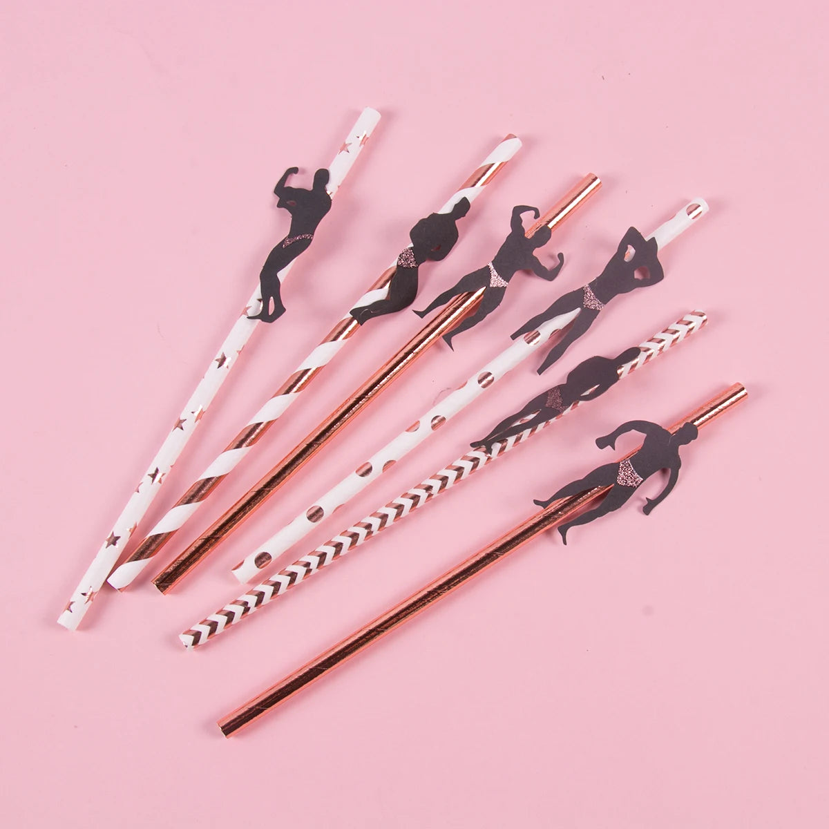 Palhinhas Decorativas para Despedida de Solteira – Pack de 6 ou 12 Unidades