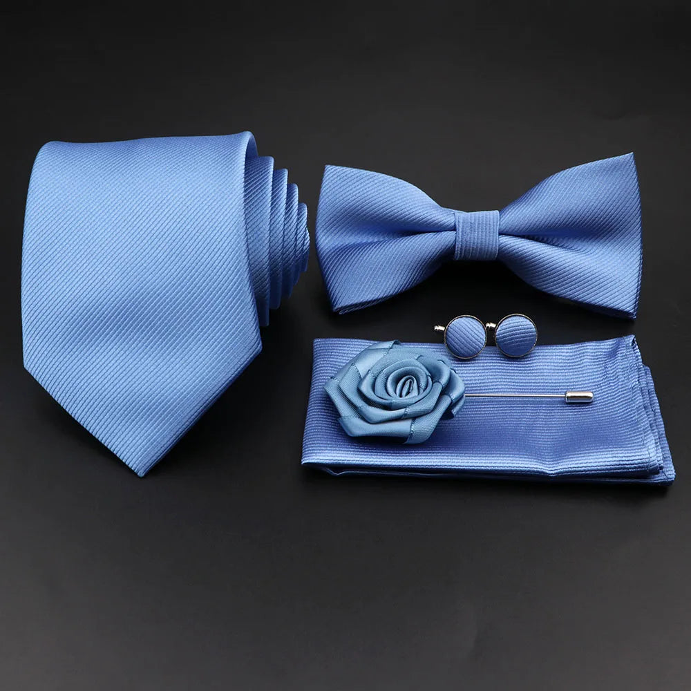 Conjunto Premium de Gravata e Laço para Homem