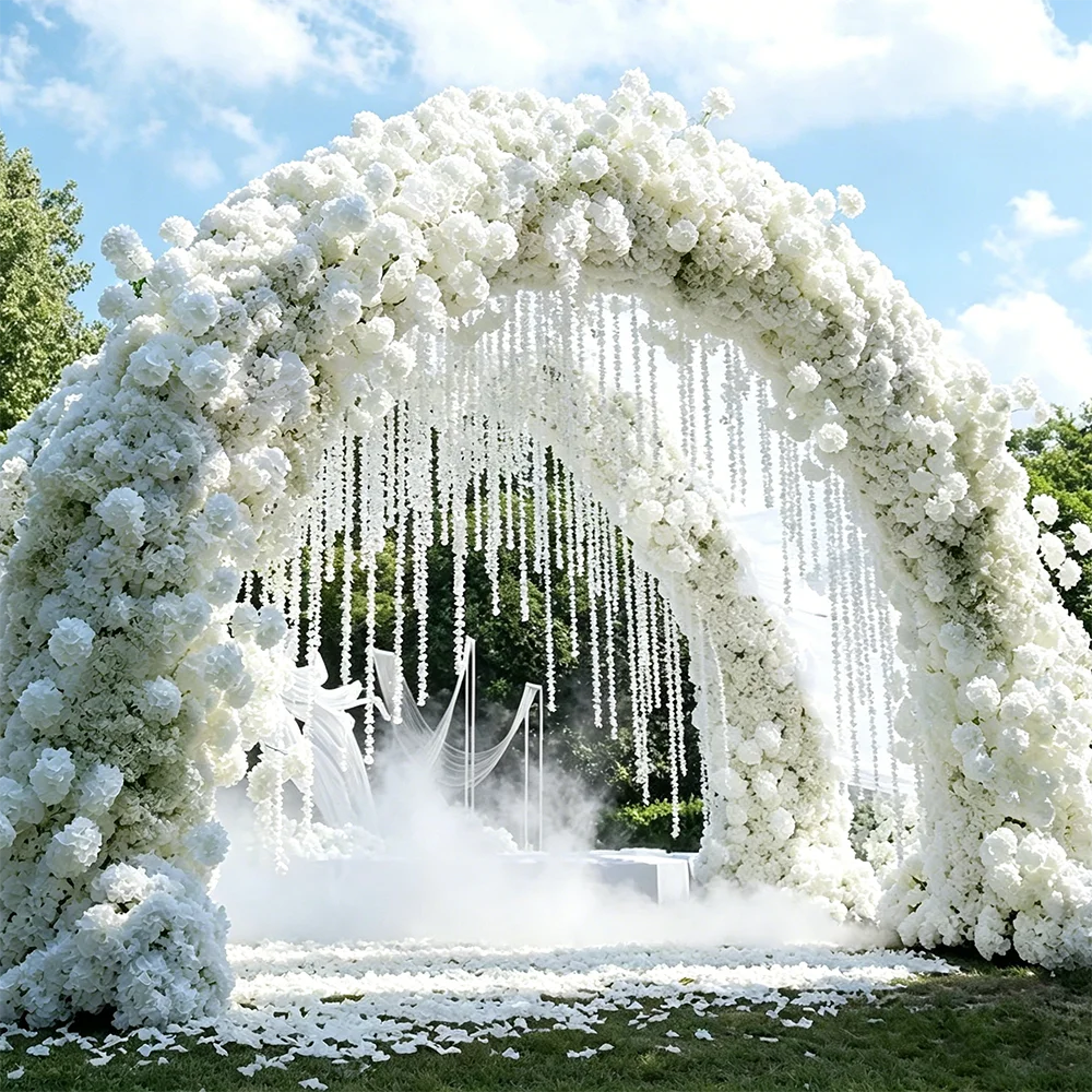Ramo de Hortênsias Artificiais com 27 Flores – Decoração para Casamentos e Eventos