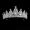 Conjunto de Tiaras em Cristal Prateado