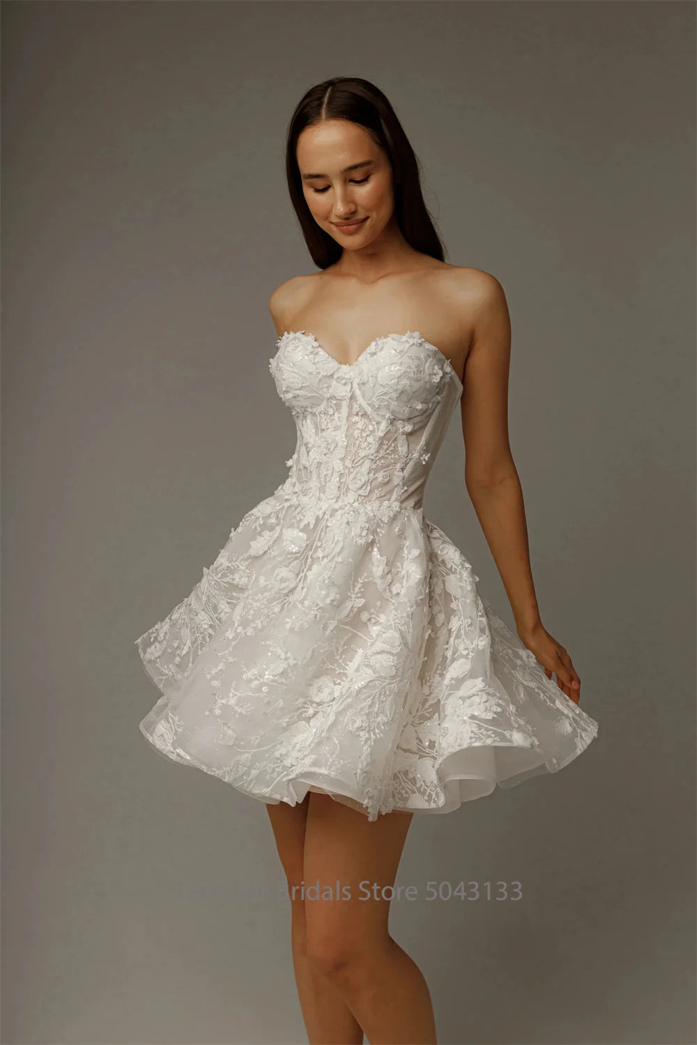 Vestido de Noiva 2 em 1 — Saia Removível (Personalizado)