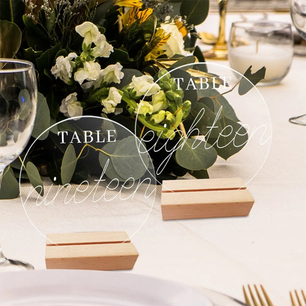 Suporte Acrílico para Cartões de Mesa, Menus e Números de Mesa