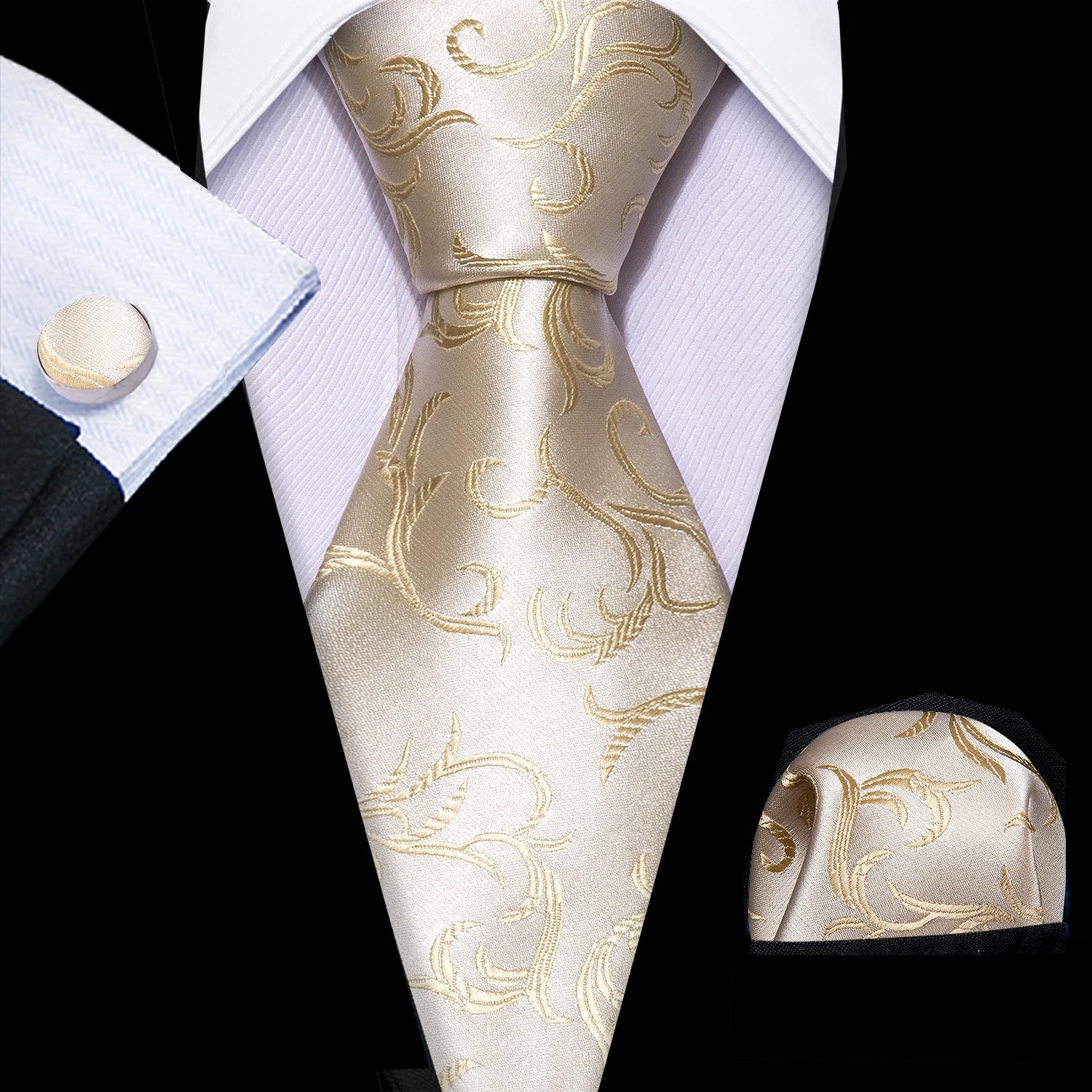 Conjunto de Gravata Jacquard Premium