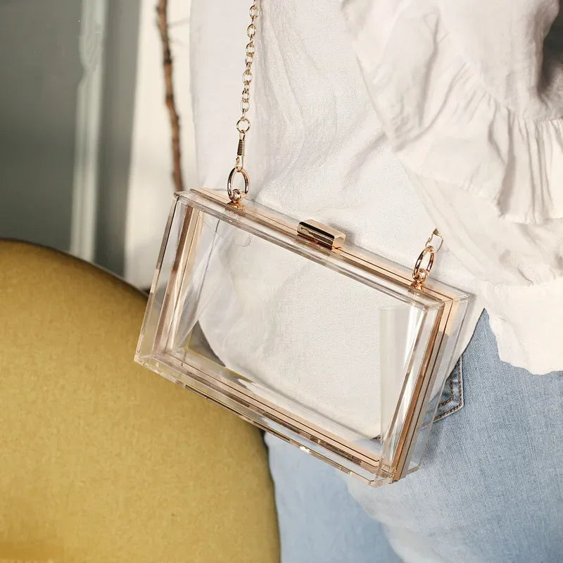 Clutch Acrílica Transparente