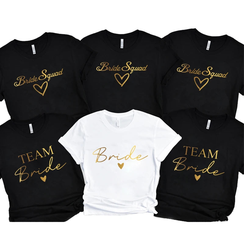 T-Shirt "Team Bride" para Mulher – Despedida de Solteira e Bridal Shower