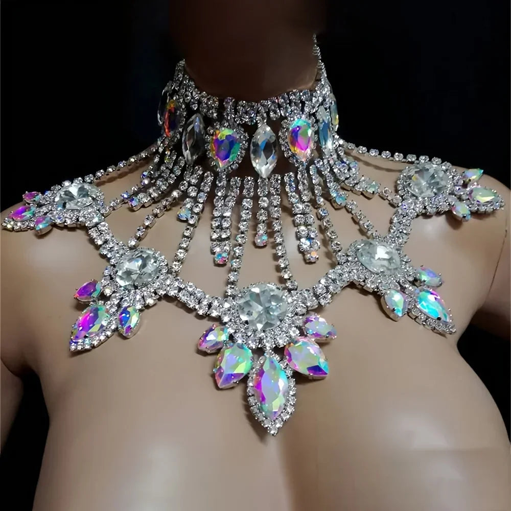 Colar Choker de Cristais para Noiva