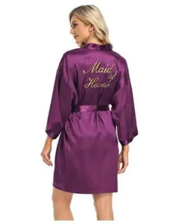 Robe de Cetim para Noiva com Bordado