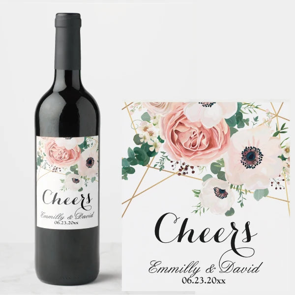 Etiquetas Personalizadas para Garrafas de Vinho — Kit com 30 Unidades