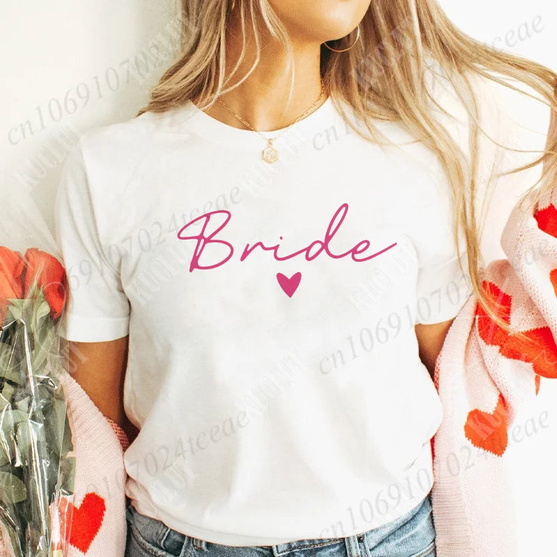 T-Shirt "Team Bride" para Mulher – Despedida de Solteira e Bridal Shower
