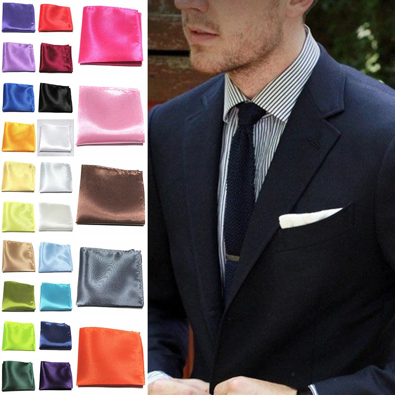 Lenço de Bolso em Cetim para Homem