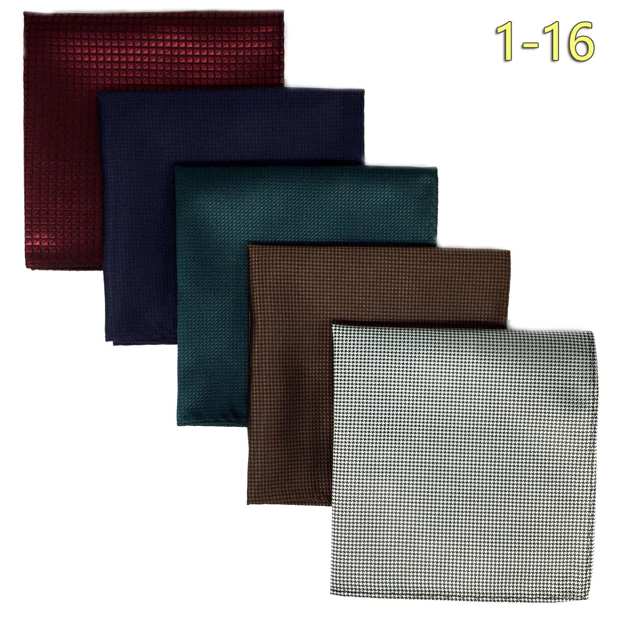 Conjunto de 5 Lenços de Bolso para Homem