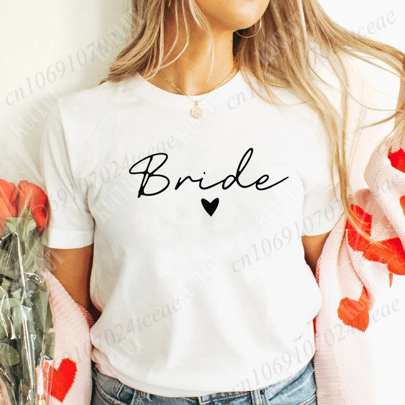 T-Shirt "Team Bride" para Mulher – Despedida de Solteira e Bridal Shower