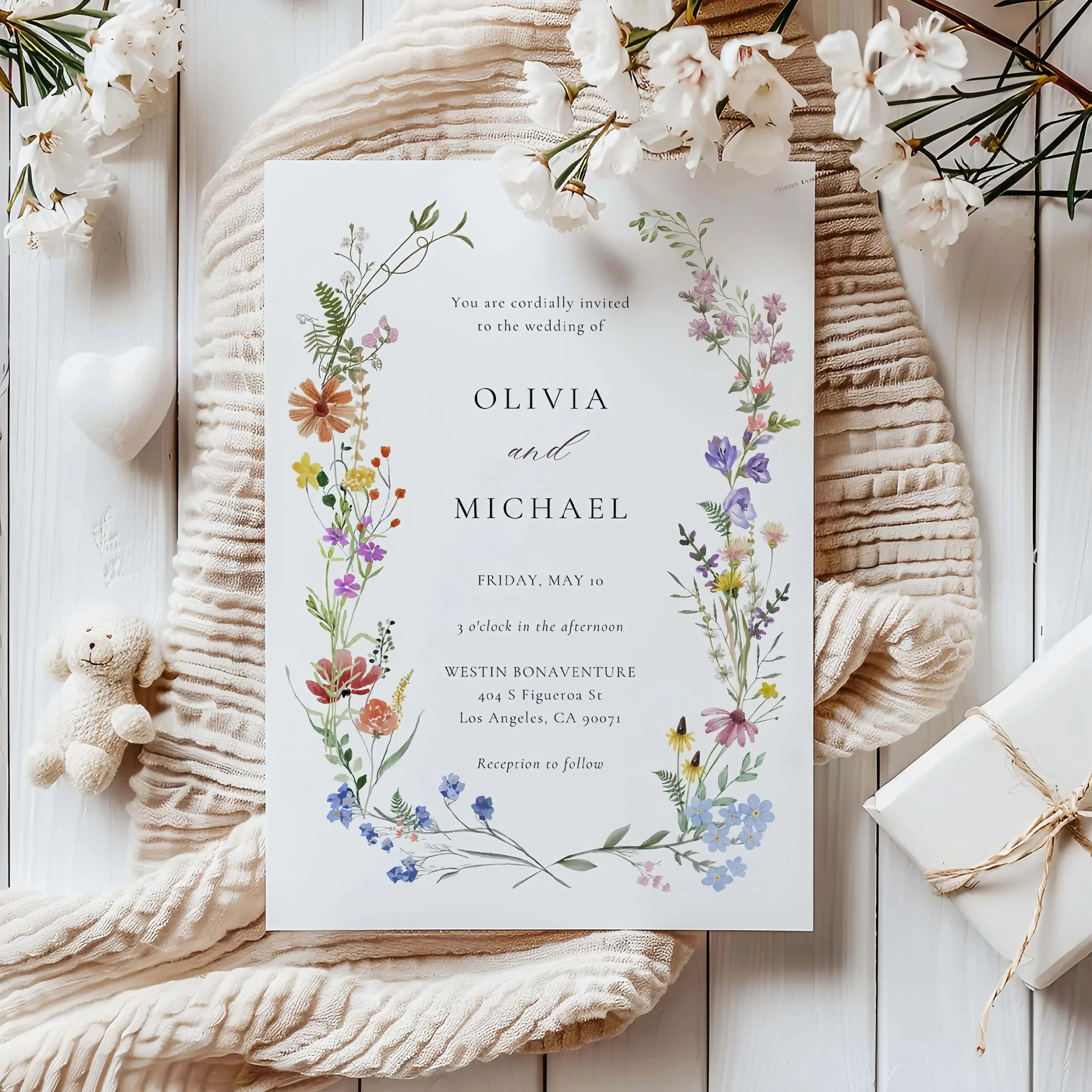 Menus de Casamento Premium com Impressão Letterpress