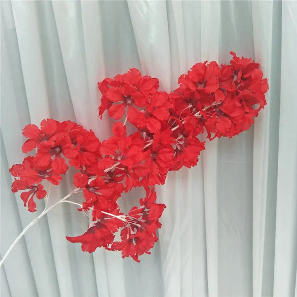 Ramo Artificial de Sakura e Hortênsia em Seda – 83 a 90 cm | Flores Decorativas para Casamento