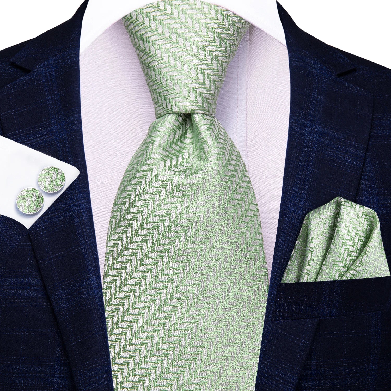Conjunto Premium de Gravata Verde para Homem